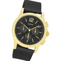 Oozoo Damen Armbanduhr Timepieces Analog Metall schwarz UOC9109A