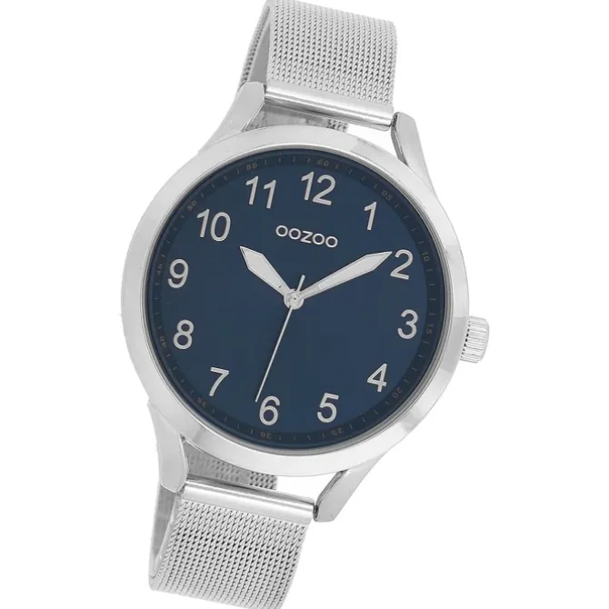 Oozoo Damen Armbanduhr Timepieces Analog Metall silber UOC9118A