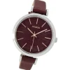 Oozoo Damen Armbanduhr Timepieces Analog Leder dunkelrot UOC9137A