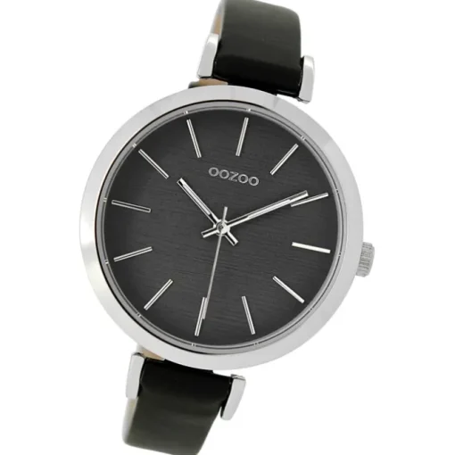 Oozoo Damen Armbanduhr Timepieces Analog Leder schwarz UOC9139A