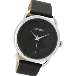 Oozoo Damen Armbanduhr Timepieces Analog Leder grau UOC9163A