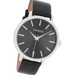 Oozoo Damen Armbanduhr Timepieces Analog Leder schwarz UOC9199A