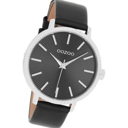 Oozoo Damen Armbanduhr Timepieces Analog Leder schwarz UOC9199A