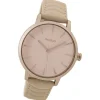 Oozoo Damen Armbanduhr Timepieces Analog Leder beige UOC9507A
