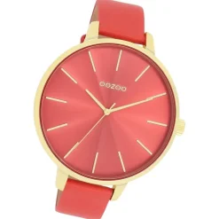 Oozoo Damen Armbanduhr Timepieces Analog Leder sienna UOC11255