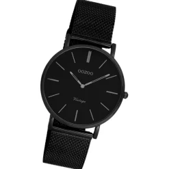 Oozoo Damen Armbanduhr Timepieces Analog Metall schwarz UOC9934A