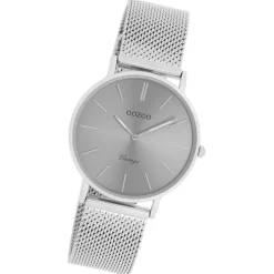 Oozoo Damen Armbanduhr Timepieces Analog Metall silber UOC9939A
