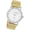 Oozoo Damen Armbanduhr Timepieces Analog Metall gold UOC9994A