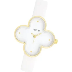 Oozoo Damen Armbanduhr Timepieces Analog Lederband weiß UOC11520