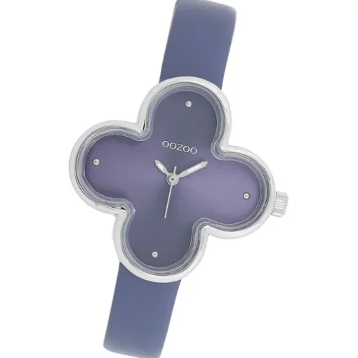 Oozoo Damen Armbanduhr Timepieces Analog Lederband blau UOC11522