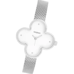 Oozoo Damen Armbanduhr Timepieces Analog Metallband silber UOC11525