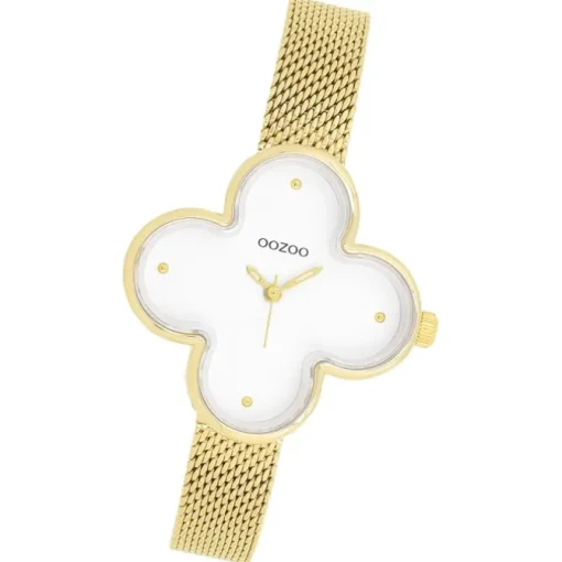 Oozoo Damen Armbanduhr Timepieces Analog Metallband gold UOC11527