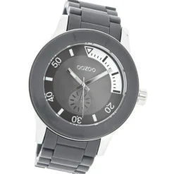 Oozoo Damen Armbanduhr Timepieces Analog Plastik grau UOC4257A
