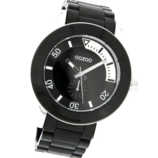 Oozoo Damen Armbanduhr Timepieces Analog Plastik schwarz UOC4259A
