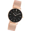 Oozoo Damen Armbanduhr Timepieces Analog Metall rosegold UOC9927A
