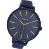 Oozoo Damen Armbanduhr Timepieces Analog Leder blau UOC11164