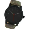Oozoo Damen Armbanduhr Timepieces Analog Leder grün camouflage UOC10307