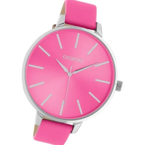 Oozoo Damen Armbanduhr Timepieces C10984 Analog Leder pink UOC10984