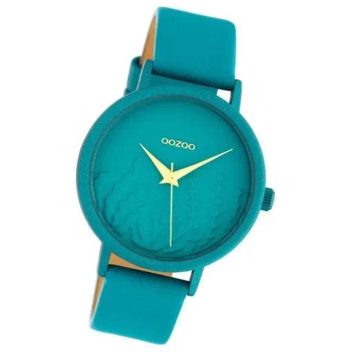 Oozoo Damen Armbanduhr Timepieces C10606 Analog Leder türkis UOC10606