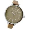 Oozoo Damen Armbanduhr Timepieces C9543 45mm Quarz Leder beige UOC9543