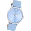 Oozoo Damen Armbanduhr Timepieces Analog Leder hellblau UOC11063