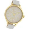 Oozoo Damen Armbanduhr Timepieces C10085 Quarzwerk Leder weiß UOC10085