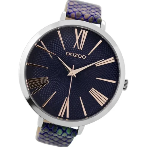 Oozoo Damen Armbanduhr Timepieces Analog Metall blau UOC9215A