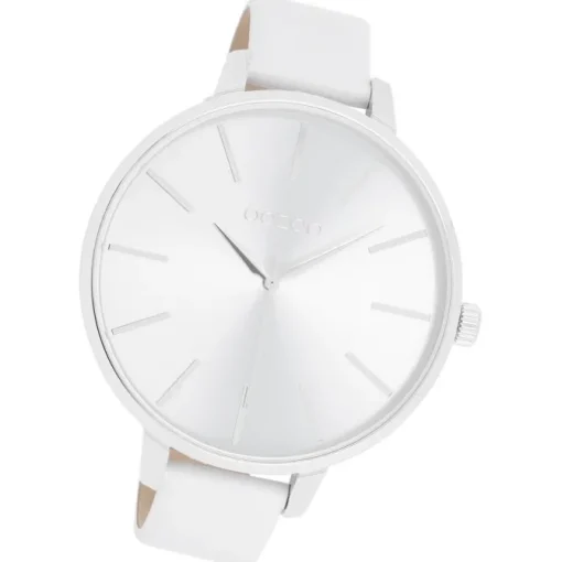 Oozoo Damen Armbanduhr Timepieces Analog Leder weiß UOC11070