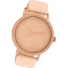 Oozoo Damen Armbanduhr Timepieces C10390 Quarzwerk Leder rosa UOC10390