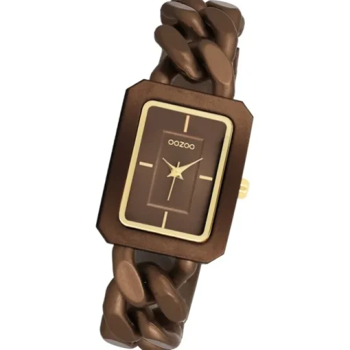 Oozoo Damen Armbanduhr Timepieces Analog Kunststoff bronze UOC11276