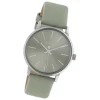 Oozoo Damen Armbanduhr Timepieces C10723 Analog Leder grün UOC10723