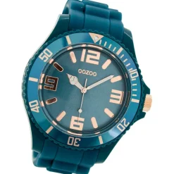 Oozoo Damen Armbanduhr Timepieces Analog Silikon blau türkis UOC5032A