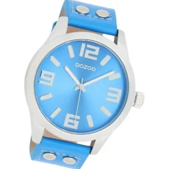 Oozoo Damen Armbanduhr Timepieces Analog Leder blau UOC1076A