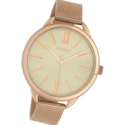 Oozoo Damen Armbanduhr Timepieces Analog Metall rosegold UOC10136