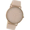 Oozoo Damen Armbanduhr Timepieces Analog Leder beige rosa UOC10820