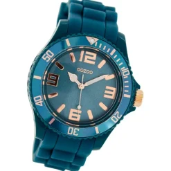 Oozoo Damen Armbanduhr Timepieces Analog Silikon grünblau UOC5052A