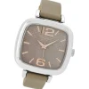 Oozoo Damen Armbanduhr Timepieces Analog Leder beige UOC9182A