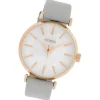 Oozoo Damen Armbanduhr Timepieces C10143 Quarz Leder hellgrau UOC10143