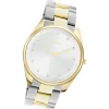 Oozoo Damen Armbanduhr Timepieces C10960 Analog Edelstahl silber-gold UOC10960