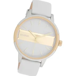 Oozoo Damen Armbanduhr Timepieces Analog Leder grau UOC11152