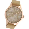 Oozoo Damen Armbanduhr Timepieces Analog Textil sandfarben gelb UOC10070