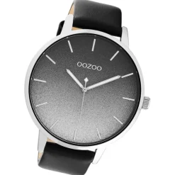 Oozoo Damen Armbanduhr Timepieces Analog Leder schwarz UOC10834