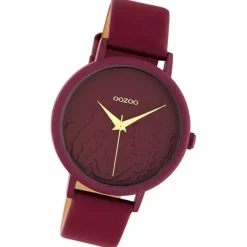 Oozoo Damen Armbanduhr Timepieces Analog Leder violett UOC10609