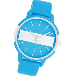 Oozoo Damen Armbanduhr Timepieces Analog Leder blau UOC11188