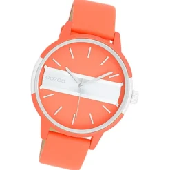 Oozoo Damen Armbanduhr Timepieces Analog Leder orange UOC11190