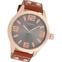 Oozoo Damen Armbanduhr Timepieces Analog Leder braun UOC1106A