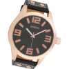 Oozoo Damen Armbanduhr Timepieces Analog Leder schwarz UOC1109A
