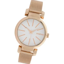 Oozoo Damen Armbanduhr Timepieces Analog Metall rosegold UOC10127