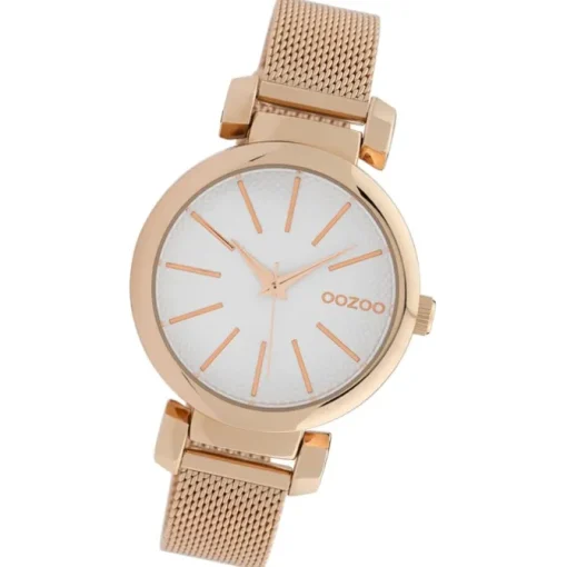 Oozoo Damen Armbanduhr Timepieces Analog Metall rosegold UOC10127