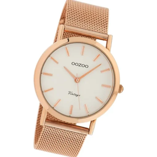 Oozoo Damen Armbanduhr Timepieces Analog Metall rosegold UOC9993A